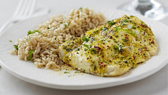 Deluxe White Fish & Brown Rice <small> Lean Gain Meal </small>